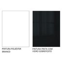 Ver imagem 5 de Ilha de Cozinha com Bancada e Balcão 120 Cm Branco/preto Lux Madesa Branco/preto