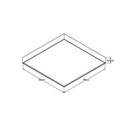 Plafon de Sobrepor LED Ivi 56cmx56cm Bella Italia 127V - 3 Plafon de Sobrepor LED Ivi 56cmx56cm Bella Italia 127V - 3
