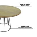 Ver imagem 5 de Mesa de Jantar Redonda Base de Ferro Telaio Castanho