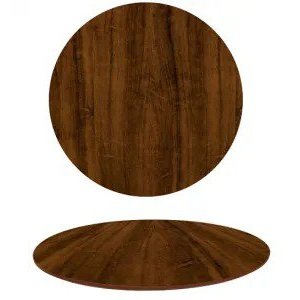Tampo em MDF Oval 160X90 cm - Pau Ferro Personal Decor Design Tampo Oval MDF Marrom