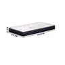 Base Box Solteiro Branco + Colchão de Solteiro D20 Cali Toraflex 88x188 X12 - 3