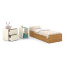 Ver imagem 5 de Berço Multifuncional Formare com Cama Auxiliar Off White/Freijó e Colchão Baby Physical - Matic M
