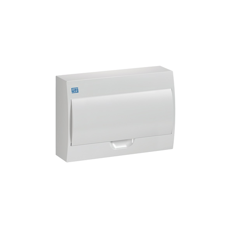 Quadro de Distribuição Sobrepor Branco 12 Disjuntores Weg