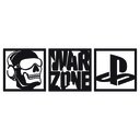 Ver imagem 1 de Kit Quadro Gamer Decorativo Vazado Warzone Ps 30x30cm