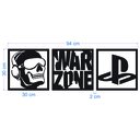 Ver imagem 2 de Kit Quadro Gamer Decorativo Vazado Warzone Ps 30x30cm