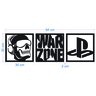 Kit Quadro Gamer Decorativo Vazado Warzone Ps 30x30cm - 2