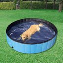 Ver imagem 4 de Piscina Para Cachorro Pets Dobrável Azul 160 cm x 30 cm VG+