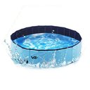 Ver imagem 6 de Piscina Para Cachorro Pets Dobrável Azul 160 cm x 30 cm VG+