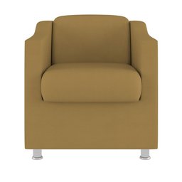 Poltrona Decorativa Veludo para Recepção Clinica Hospital Dentista:capuccino - 2