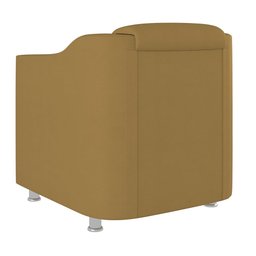 Poltrona Decorativa Veludo para Recepção Clinica Hospital Dentista:capuccino - 3