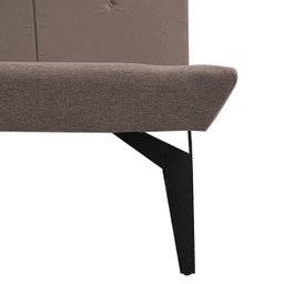 Base Box Cama Japonesa Toquio Queen com Cabeceira Almofada Linho Marrom - 3