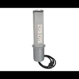 Torre Totem Manual 2 Tomada 20A - Cinza - 1