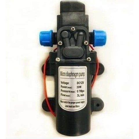 Bomba Água 12V / 30W DC / Solar 3L/Min 100 Psi