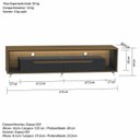 Ver imagem 3 de Rack Contemporâneo para TV até 65 Polegadas com LED MDF 175cm Rodízios Loop