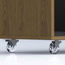 Ver imagem 6 de Rack Contemporâneo para TV até 65 Polegadas com LED MDF 175cm Rodízios Loop