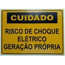 Ver imagem 1 de Placa Cuidado - Geração Própria - Padrão Energisa, Cemig, Enel Goias, Eletrobras - Tam 18x25 c