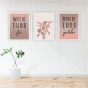 Ver imagem 1 de QUADRO 40X30CM 3PÇS ANTES DE TUDO - ROSA MOLD VIDR