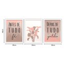 Ver imagem 4 de QUADRO 40X30CM 3PÇS ANTES DE TUDO - ROSA MOLD VIDR