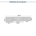 Ver imagem 7 de Cozinha Planejada 5 Peças 3 Aéreos 1 Balcão 1 Cristaleira Nara CabeCasa MadeiraOriginals Marrom/Avena