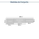 Ver imagem 7 de Cozinha Modulada 5 Peças 3 Aéreos 1 Balcão 1 Cristaleira Nara CabeCasa MadeiraOriginals