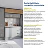 Cozinha Modulada 5 Peças 3 Aéreos 1 Balcão 1 Cristaleira Nara CabeCasa MadeiraOriginals - 18
