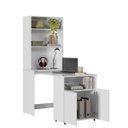 Ver imagem 1 de Móvel Multifuncional com Mesa e Armário Vento Branco