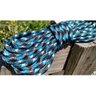 Paracord 550 Libras 4mm Corda De Sobrevivência Tática Militar 10 Metros 366Kgf Azul E Preto Diamond - 4