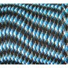 Paracord 550 Libras 4mm Corda De Sobrevivência Tática Militar 10 Metros 366Kgf Azul E Preto Diamond - 3