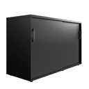 Ver imagem 5 de Armário Organizador 140cm 2 Portas de Correr Escritório F5 Cor:preto
