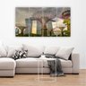 QUADRO 55X25CM 4PÇS CIDADE SINGAPURA LONA FOSCA - 1