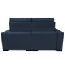 Sofá Retrátil e Reclinável 2,20M Molas Ensacadas e Costura Tripla Cama Inbox Nobre Suede Azul - 6