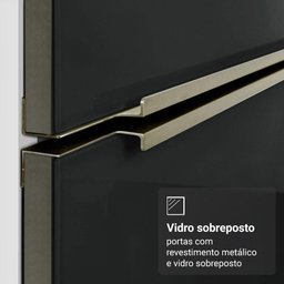 Armário de Cozinha Completa 566cm Branco/preto Lux Madesa 01 - 7