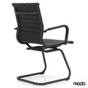 Ver imagem 7 de Cadeira de Escritório Moob Berlim Executiva Base Fixa Esteirinha Estrutura em Aço Carbono Dark