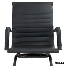 Cadeira de Escritório Moob Berlim Executiva Base Fixa Esteirinha Estrutura em Aço Carbono Dark - 2