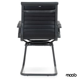 Cadeira de Escritório Moob Berlim Executiva Base Fixa Esteirinha Estrutura em Aço Carbono Dark - 8