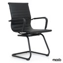 Ver imagem 5 de Cadeira de Escritório Moob Berlim Executiva Base Fixa Esteirinha Estrutura em Aço Carbono Dark