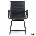 Ver imagem 4 de Cadeira de Escritório Moob Berlim Executiva Base Fixa Esteirinha Estrutura em Aço Carbono Dark