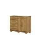 Ver imagem 2 de Cômoda Quarto 5 Gavetas 122cm e Sapateira 2 Portas Bella V01 - D'rossi