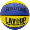 Bola Basquete Spalding Lay Up Azul e Amarelo - 1