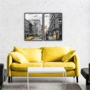 Ver imagem 1 de QUADRO 60X40CM 2PÇS CIDADE EUA NEW YORK MOLD VIDRO