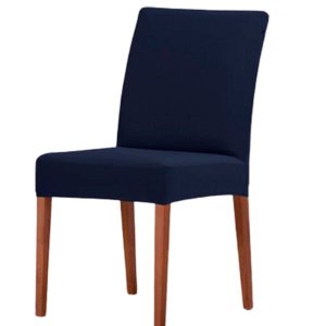 Jogo com 2 Capas de Cadeira em Malha Helanca Adomes Azul