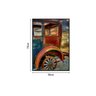 QUADRO 70X50CM CARRO ANTIGO DEMOLIÇÃO MOLD P VIDRO - 4