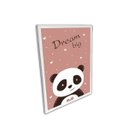 Ver imagem 5 de QUADRO 40X30CM 3PÇS COELHO URSO GATO ROSA VIDRO