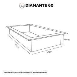 Nicho Para Banheiro Diamante em Porcelanato Polido 60x30 Cinza - Cozimax - 4