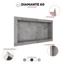 Ver imagem 2 de Nicho Para Banheiro Diamante em Porcelanato Polido 60x30 Cinza - Cozimax