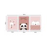 QUADRO 40X30CM 3PÇS COELHO URSO GATO ROSA - 2