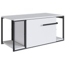 Ver imagem 1 de Gabinete Suspenso para Banheiro 1 Pt Basc P1019 Preto Branco Pp