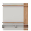 Ver imagem 3 de Painel para Tv Home Suspenso Juriti Off White Matte Freijó com Mesa de Centro Jeri Off White Freij