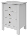 Ver imagem 2 de Mesa de Cabeceira com 3 Gavetas - Maggiore-Branco - Lopas