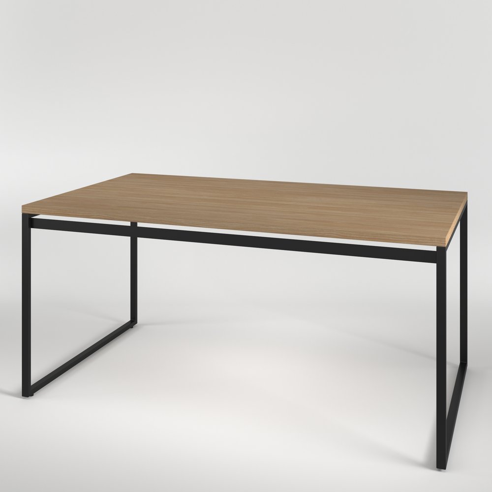 Mesa De Jantar Retangular 4 Lugares Madeira Moderna Industrial 120x90cm - 8